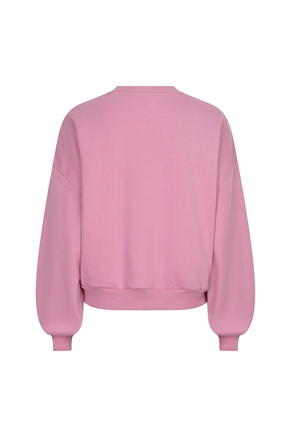 Lofty Manner Sweater Kensi - Balloon Sleeve Roze - OAK Fashion Noordwolde