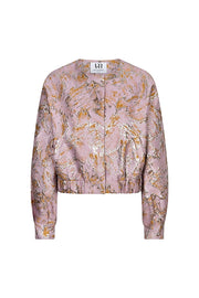 Lofty Manner Jacket Jules - Jacquard Bomber Roze - OAK Fashion Noordwolde