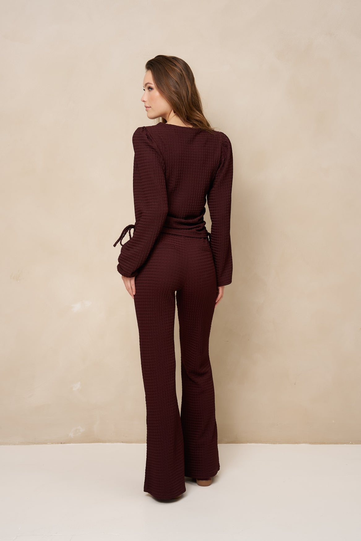 Lofty Manner Top Koa - Gathered Top Rood - OAK Fashion Noordwolde