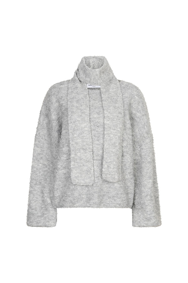 Lofty Manner Jumper Kira - Relaxed Knit Grijs - OAK Fashion Noordwolde