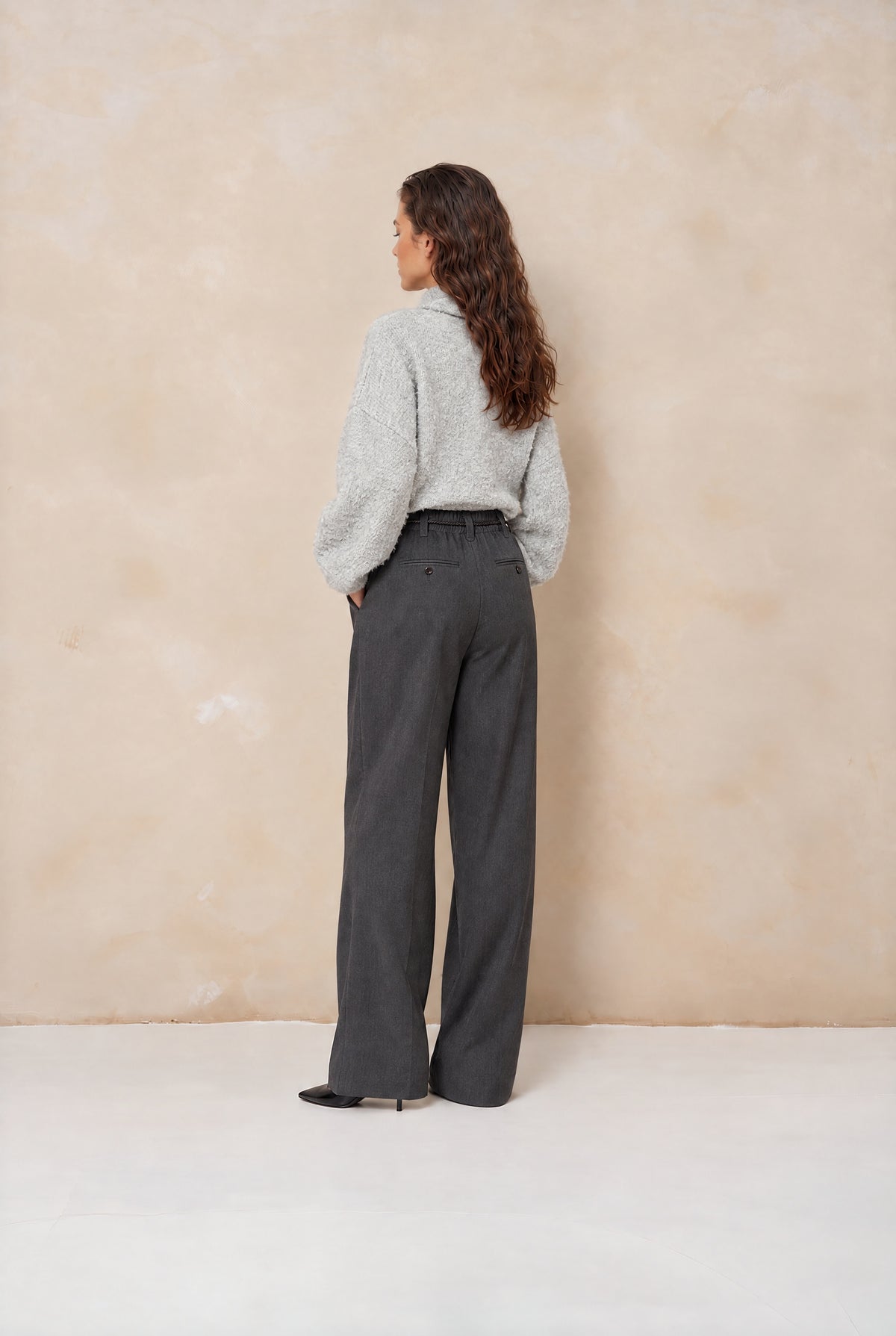 Lofty Manner Jumper Kira - Relaxed Knit Grijs - OAK Fashion Noordwolde