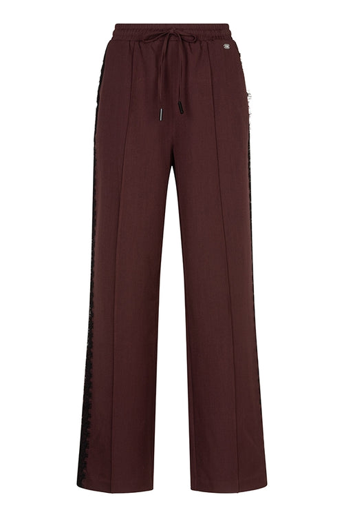 Lofty Manner Pant Koya - Lace Tape Rood - OAK Fashion Noordwolde