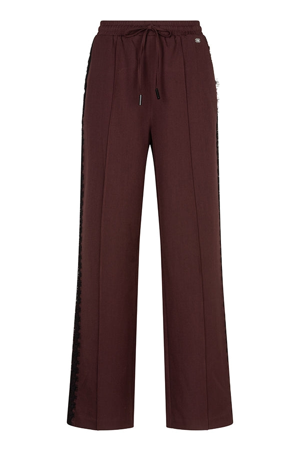 Lofty Manner Pant Koya - Lace Tape Rood - OAK Fashion Noordwolde