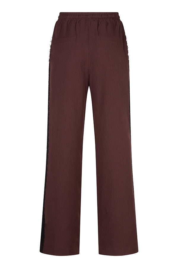 Lofty Manner Pant Koya - Lace Tape Rood - OAK Fashion Noordwolde