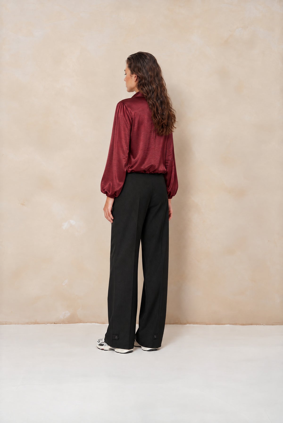 Lofty Manner Jacket Kairi - Satin Bomber Rood - OAK Fashion Noordwolde