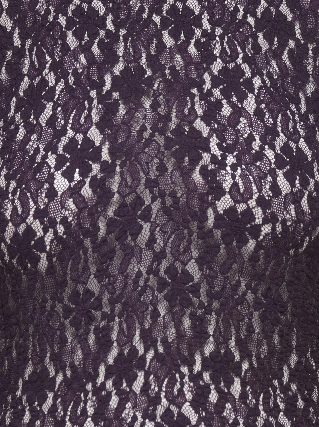 Carmakoma CARYRSA L/S LACE TOP JRS Paars - OAK Fashion Noordwolde