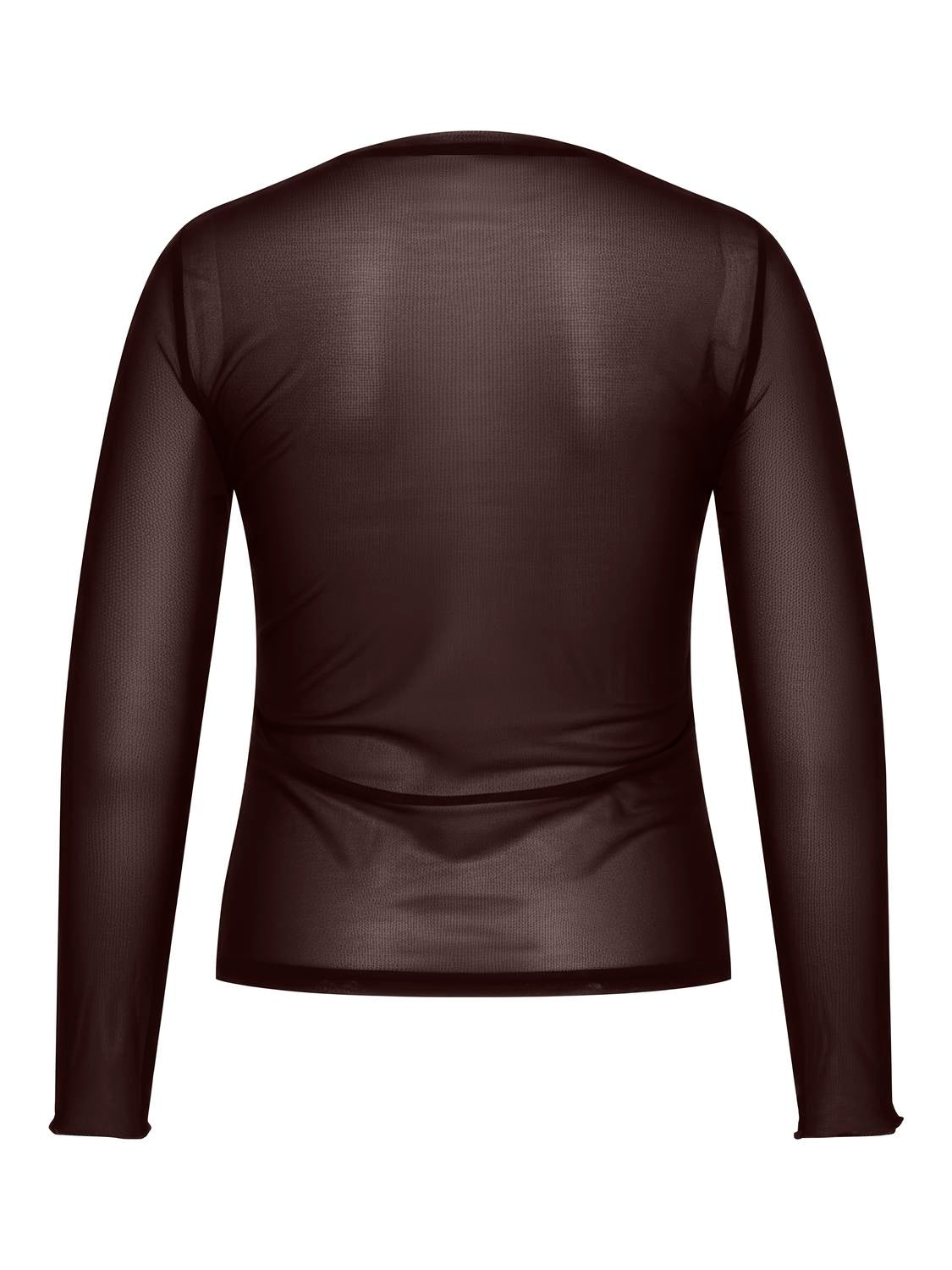 Carmakoma CARJUNGLE L/S O-NECK TOP JRS Bruin - OAK Fashion Noordwolde