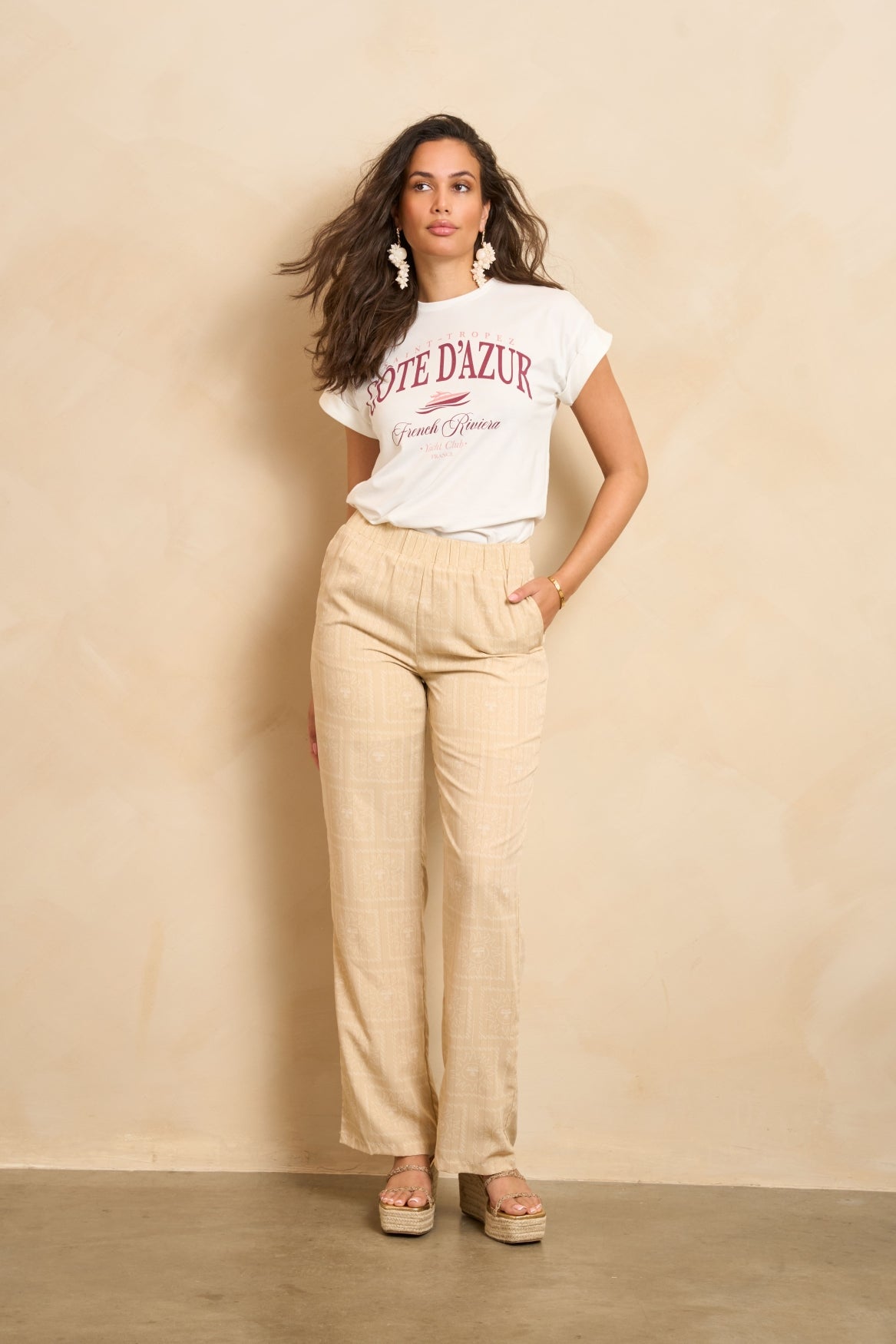 Lofty Manner T-shirt Lennox Wit - OAK Fashion Noordwolde