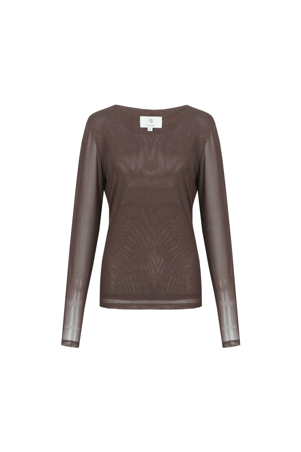 C&S The Label Tanea top Bruin - OAK Fashion Noordwolde