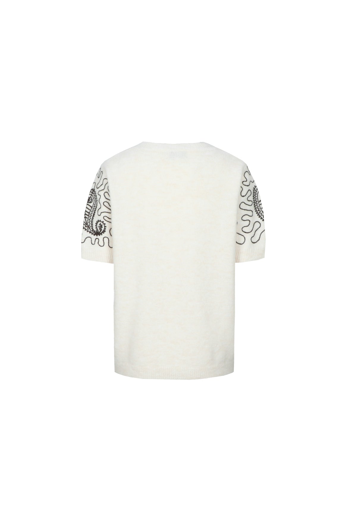 C&S The Label Waisley knit pullover Wit - OAK Fashion Noordwolde