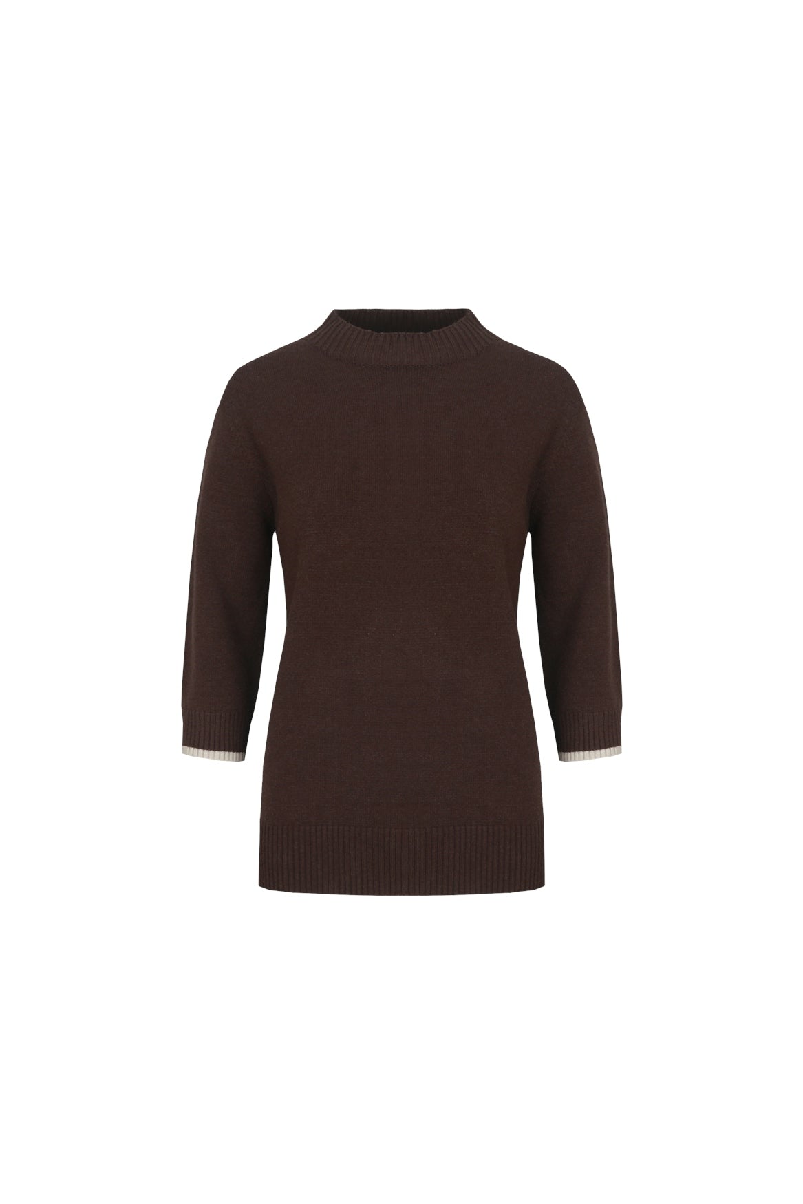 C&S The Label Astrid knit pullover Bruin - OAK Fashion Noordwolde