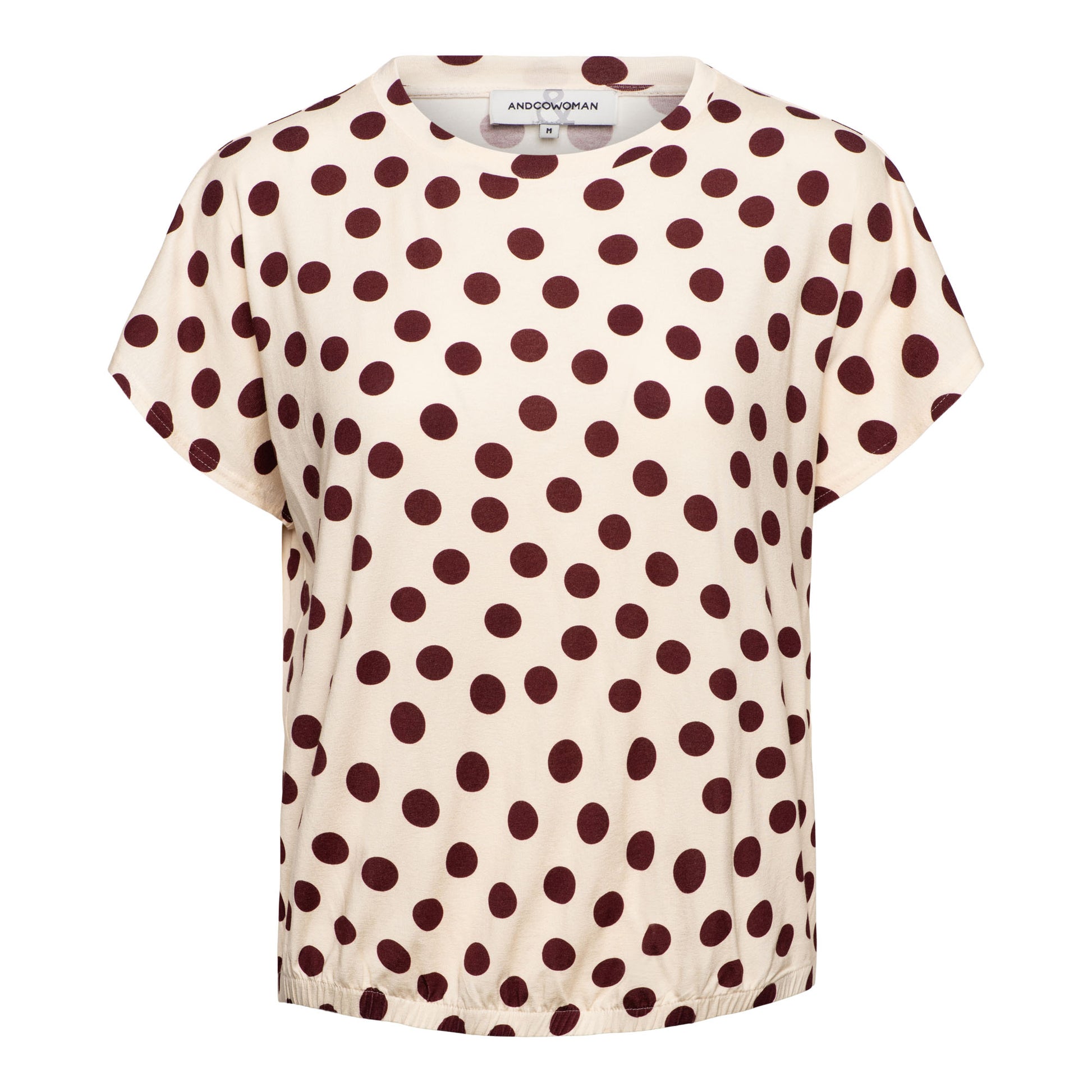 &Co Woman MADELIEF DOT Bruin - OAK Fashion Noordwolde