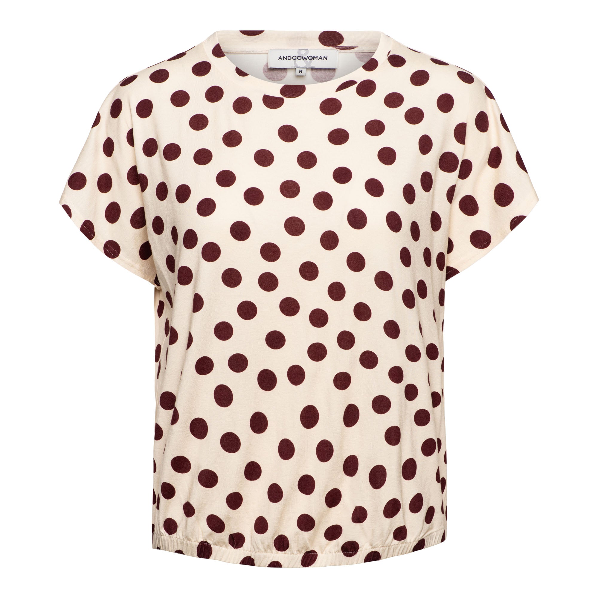 &Co Woman MADELIEF DOT Bruin - OAK Fashion Noordwolde