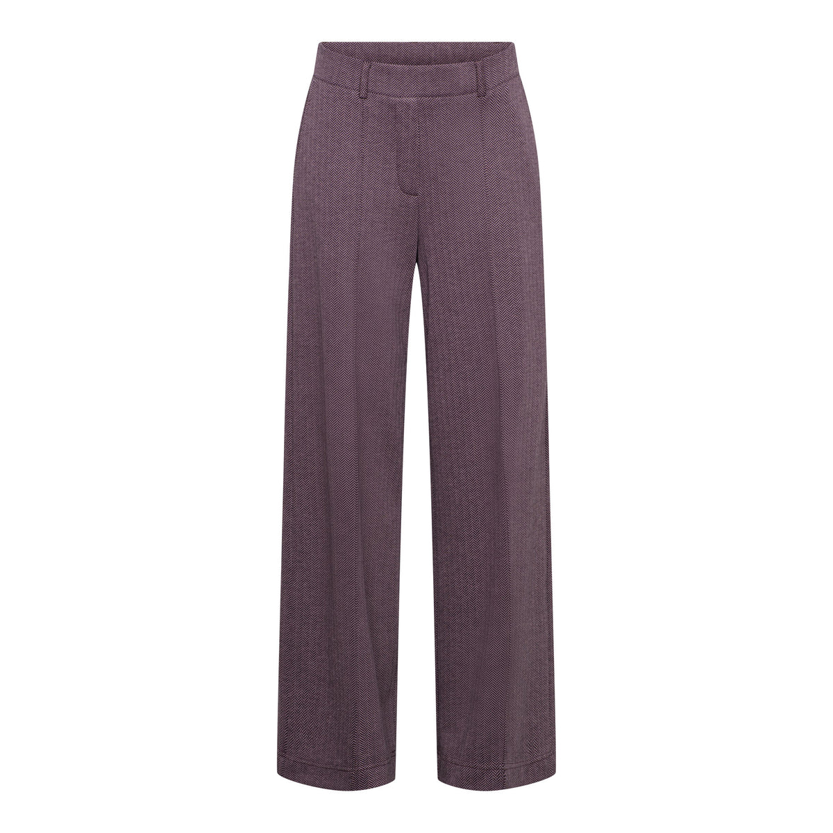 &Co Woman GENIVA HERRINGBONE Paars - OAK Fashion Noordwolde