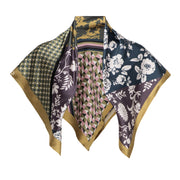 &Co Woman AMY PATCHWORK SCARF Groen - OAK Fashion Noordwolde