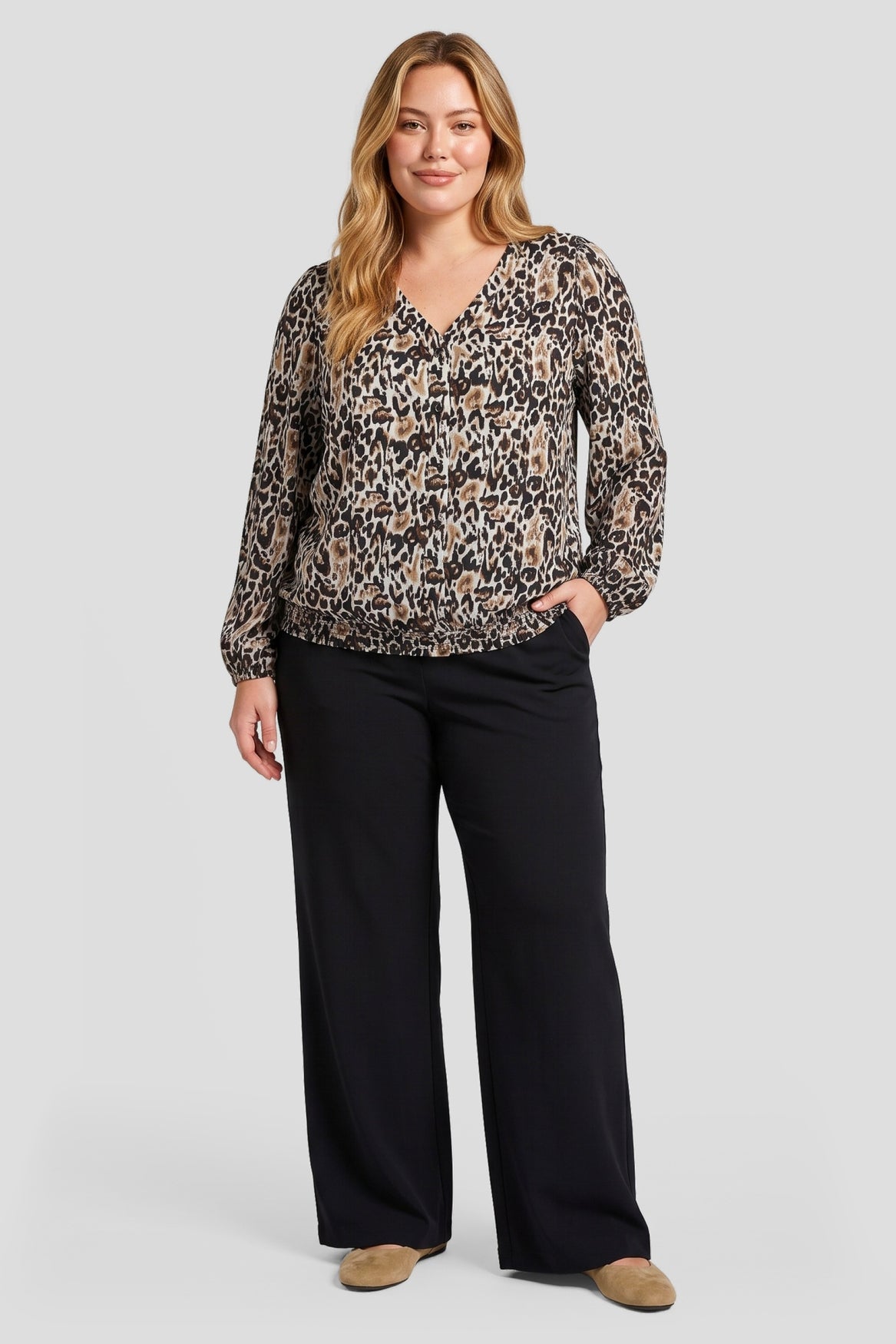 Exxcellent Cecily Blouse Bruin - OAK Fashion Noordwolde