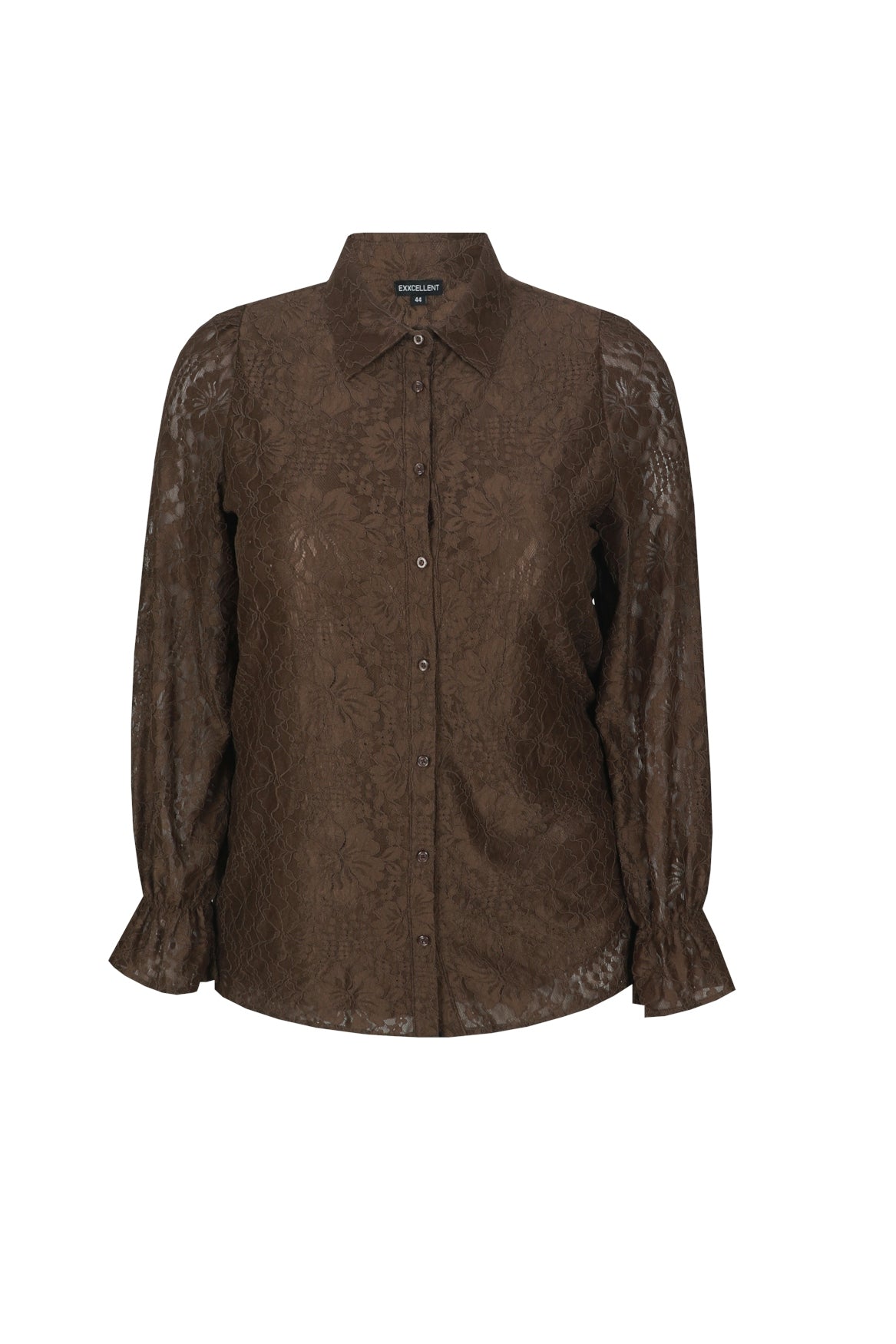 Exxcellent Valencia Blouse Bruin - OAK Fashion Noordwolde