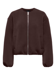 Carmakoma CARELLIE SCUBA JACKET OTW Bruin - OAK Fashion Noordwolde