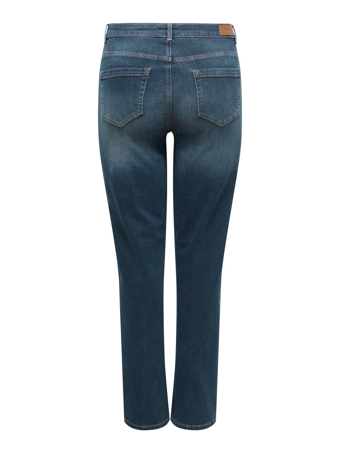 Carmakoma CARWILLY HW STRAIGHT DNM DOT529 NOOS Blauw - OAK Fashion Noordwolde