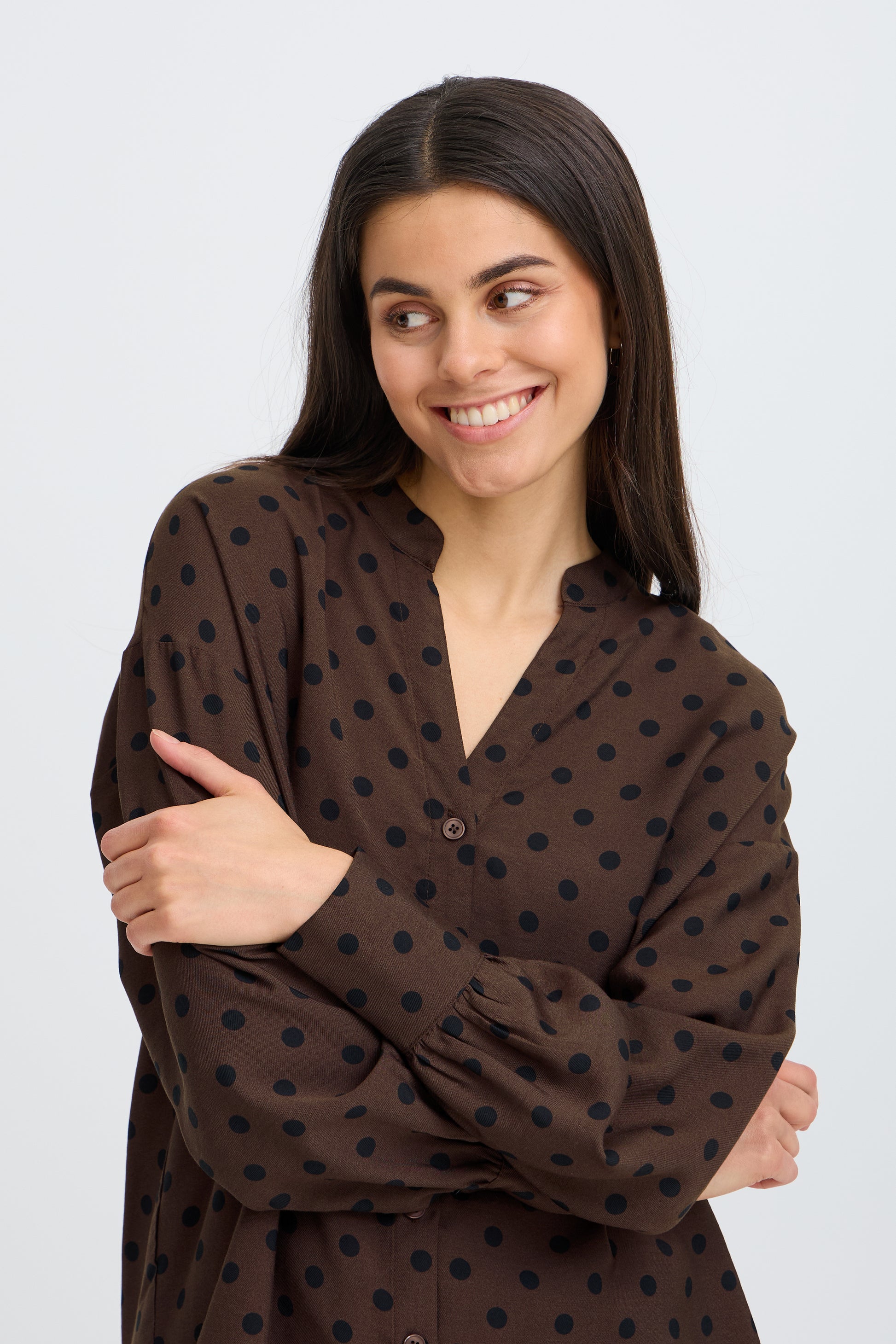 Fransa FRADARA SH 1 HOT FUDGE DOTTY - OAK Fashion Noordwolde