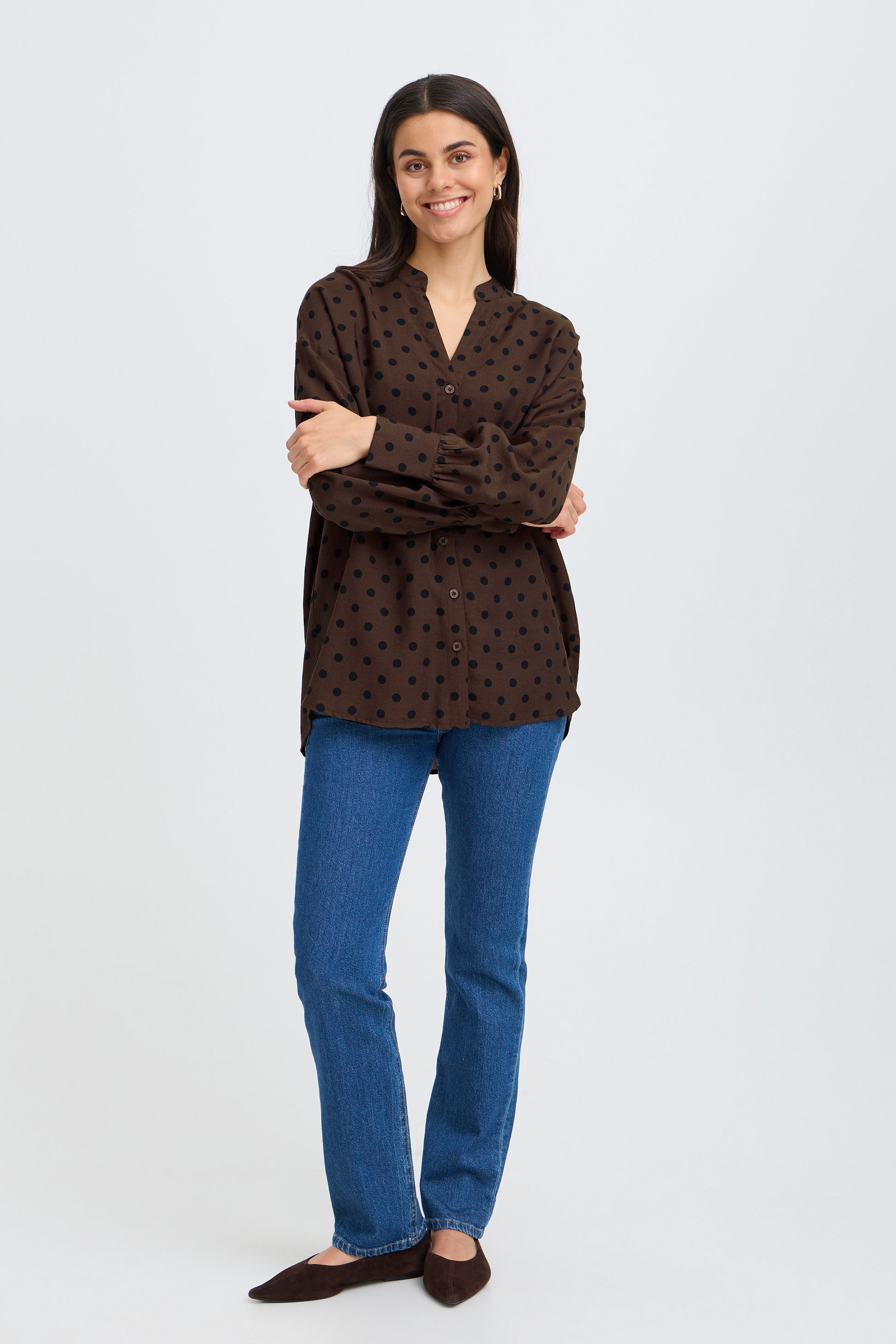 Fransa FRADARA SH 1 HOT FUDGE DOTTY - OAK Fashion Noordwolde