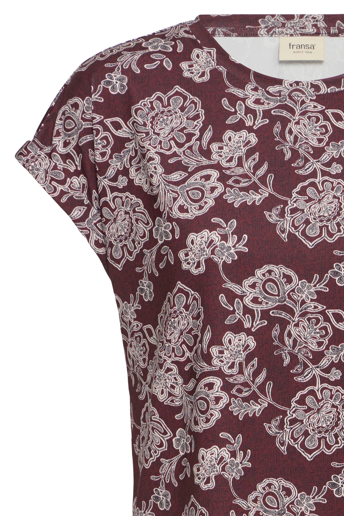 Fransa FRSEEN TEE 1 Ruby - OAK Fashion Noordwolde