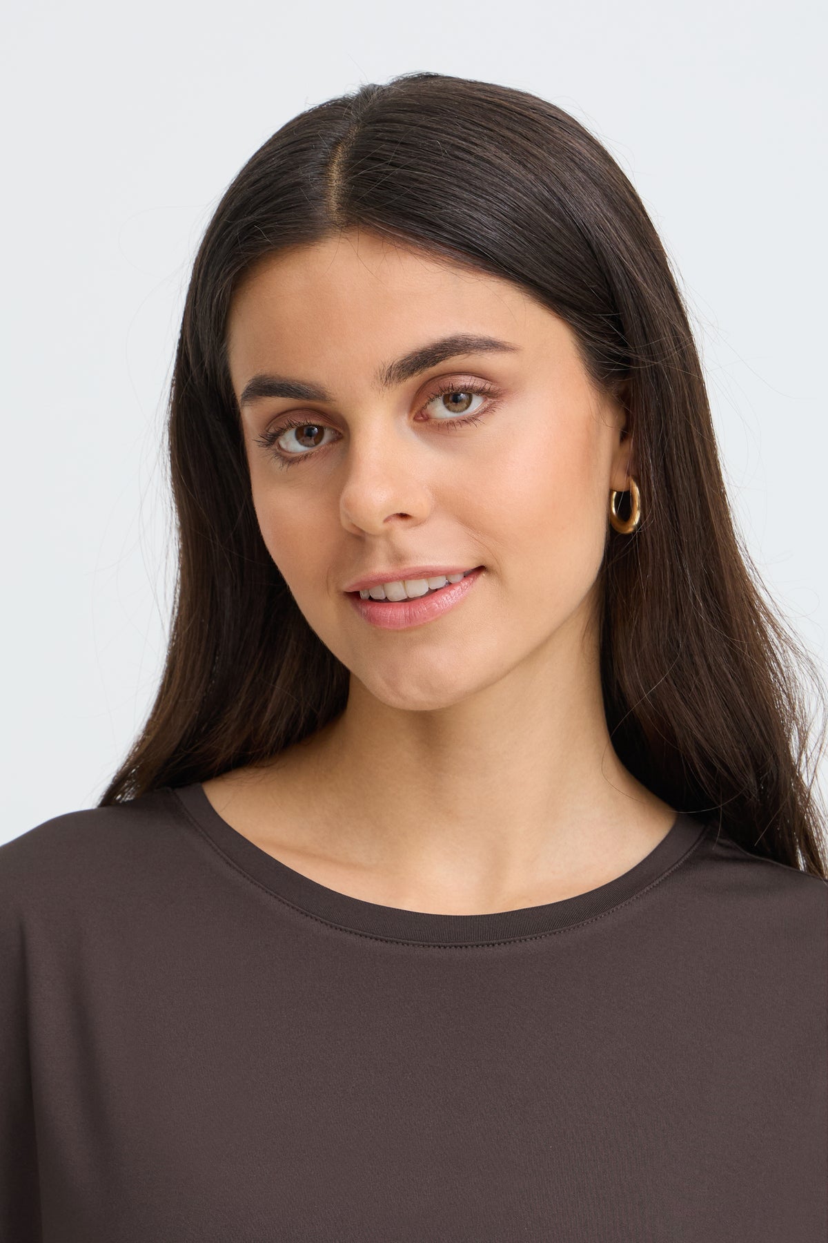 Fransa FRSEEN TEE 1 Bruin - OAK Fashion Noordwolde