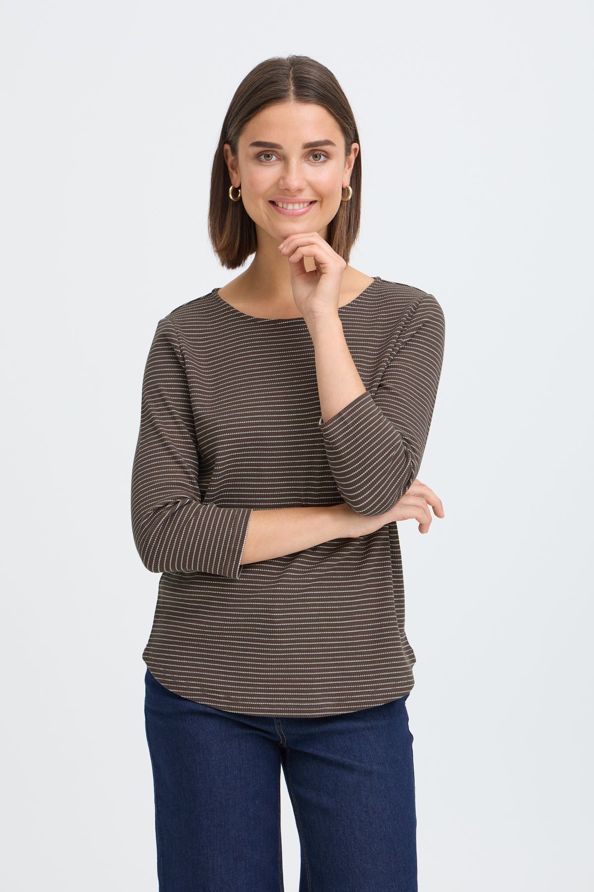 Fransa FRJORELIA TEE 1 Bruin - OAK Fashion Noordwolde