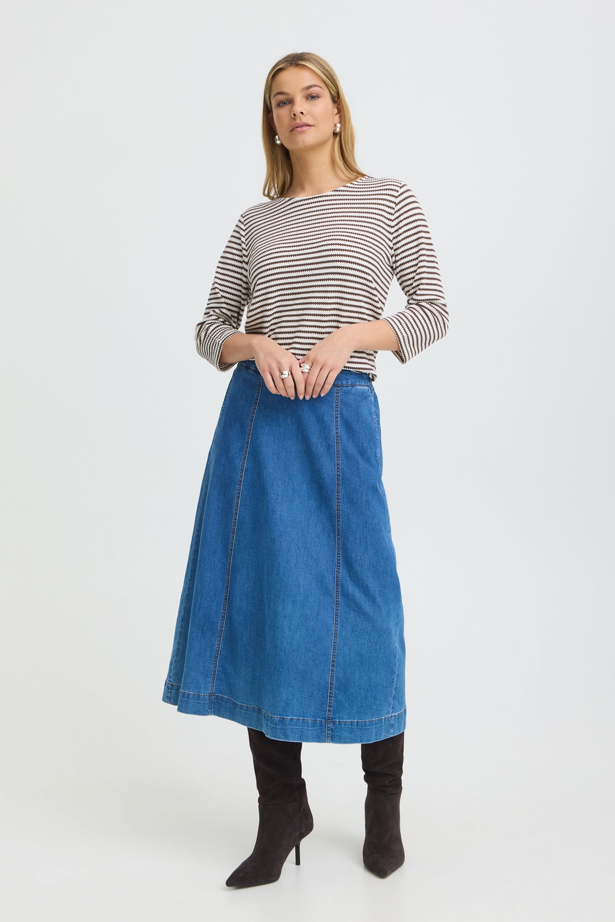 Fransa FRJade Tee Bruin - OAK Fashion Noordwolde