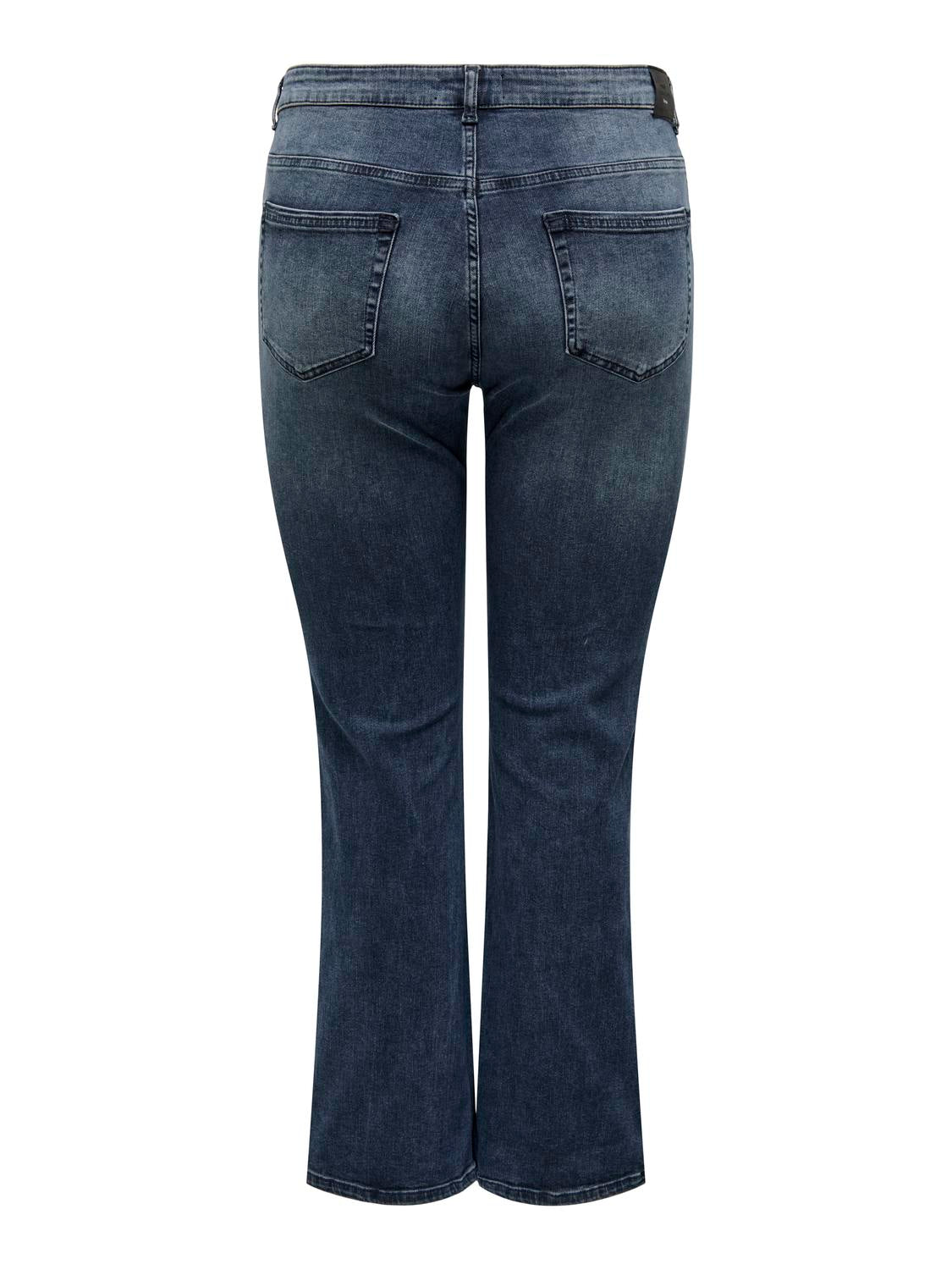 Carmakoma CARWILLY HW FLARED DNM REA409 NOOS Zwart - OAK Fashion Noordwolde