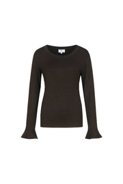 C&S The Label Tatum top Bruin - OAK Fashion Noordwolde