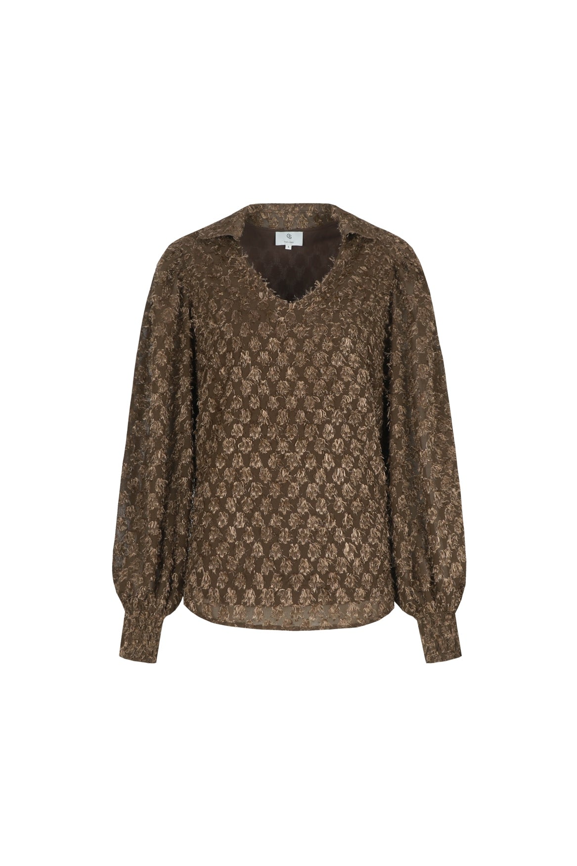 C&S The Label Lucy top Bruin - OAK Fashion Noordwolde