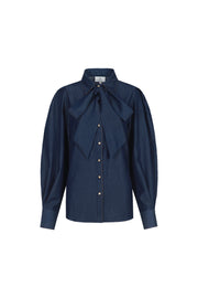 C&S The Label Lissa blouse Blauw - OAK Fashion Noordwolde