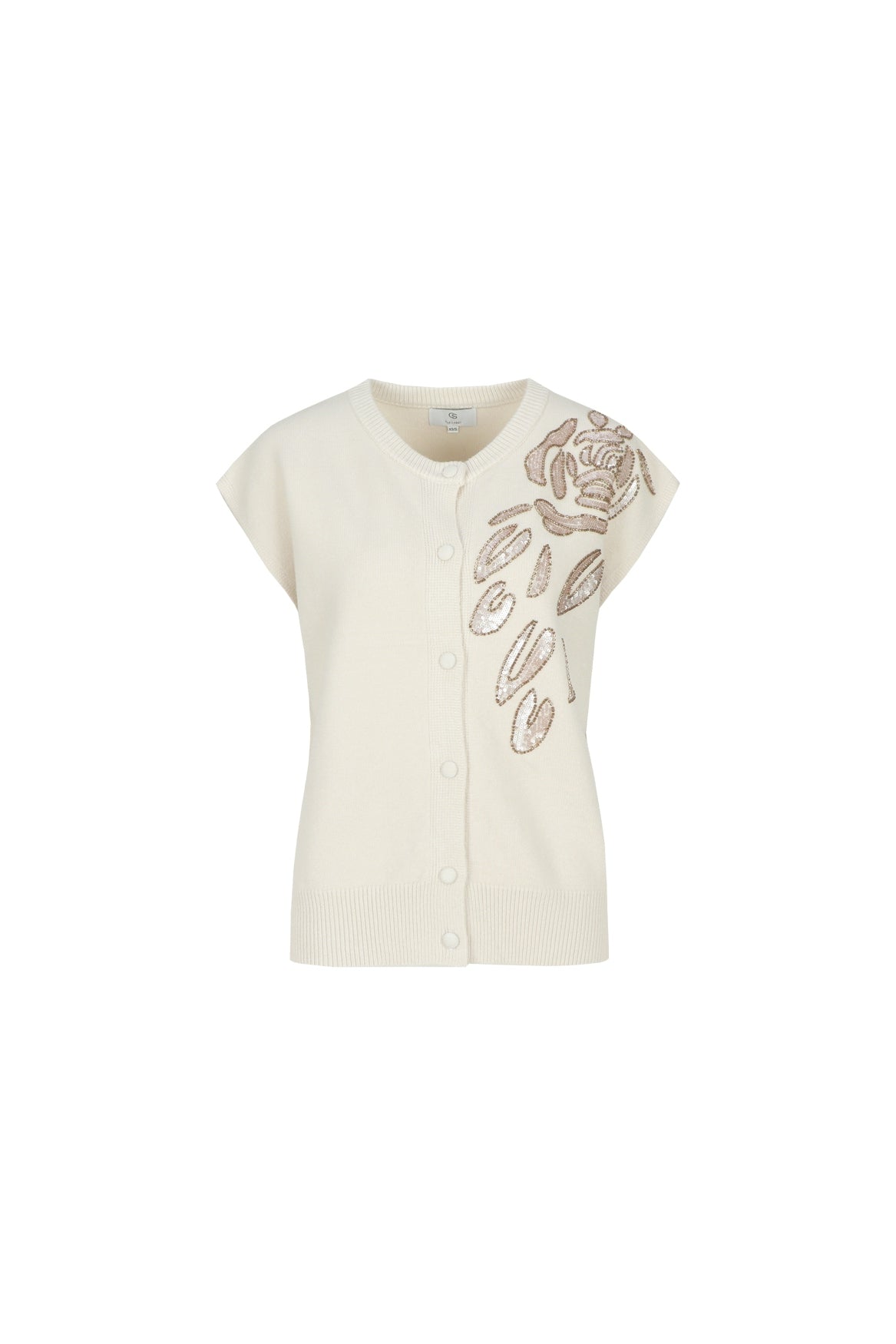 C&S The Label Vaski knit gilet Bruin - OAK Fashion Noordwolde