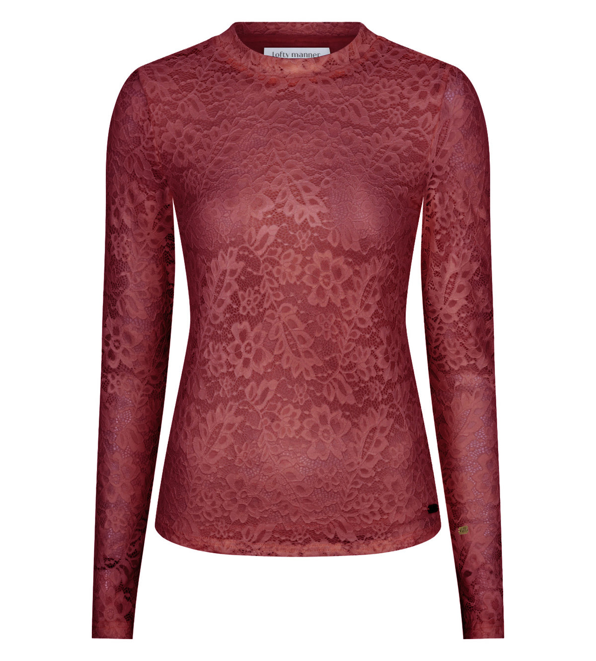Lofty Manner Top Irea - Classic Lace Rood - OAK Fashion Noordwolde