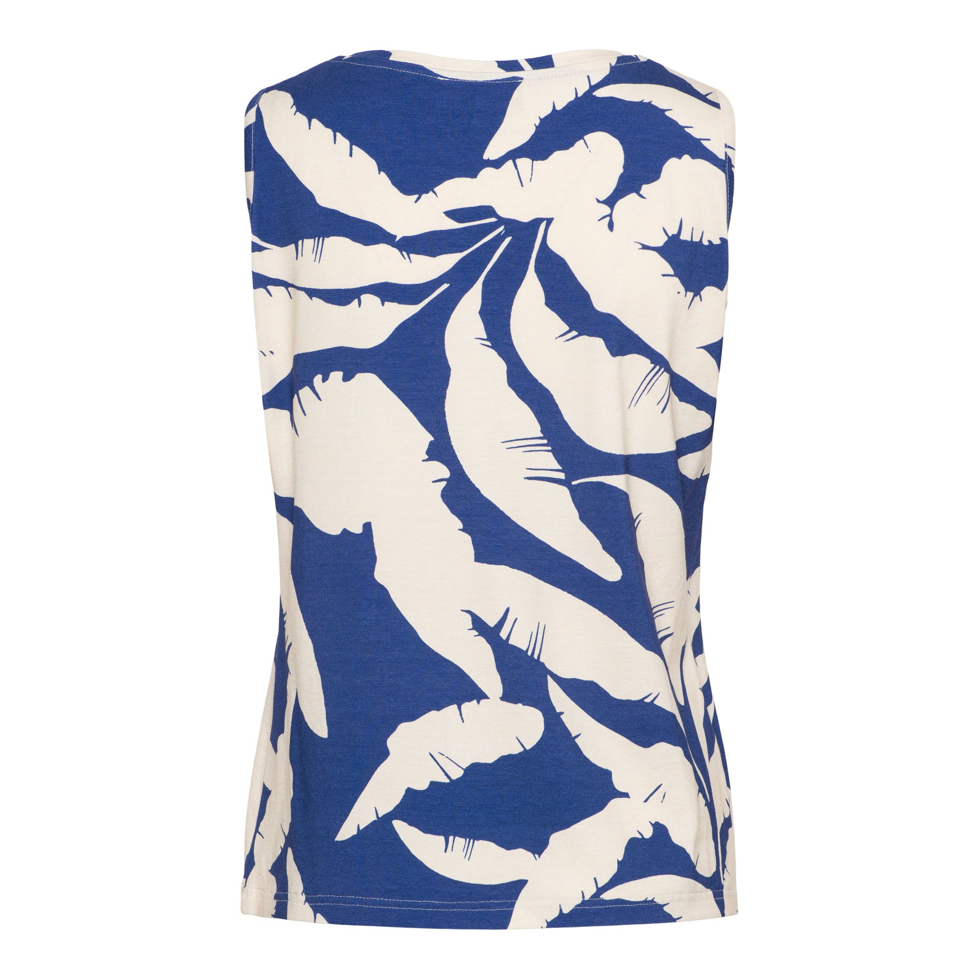 &Co Woman Top Via Banana Leaf Blauw - OAK Fashion Noordwolde