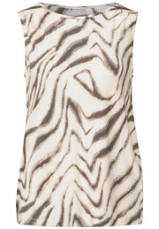 Street One Top Print Bruin - OAK Fashion Noordwolde