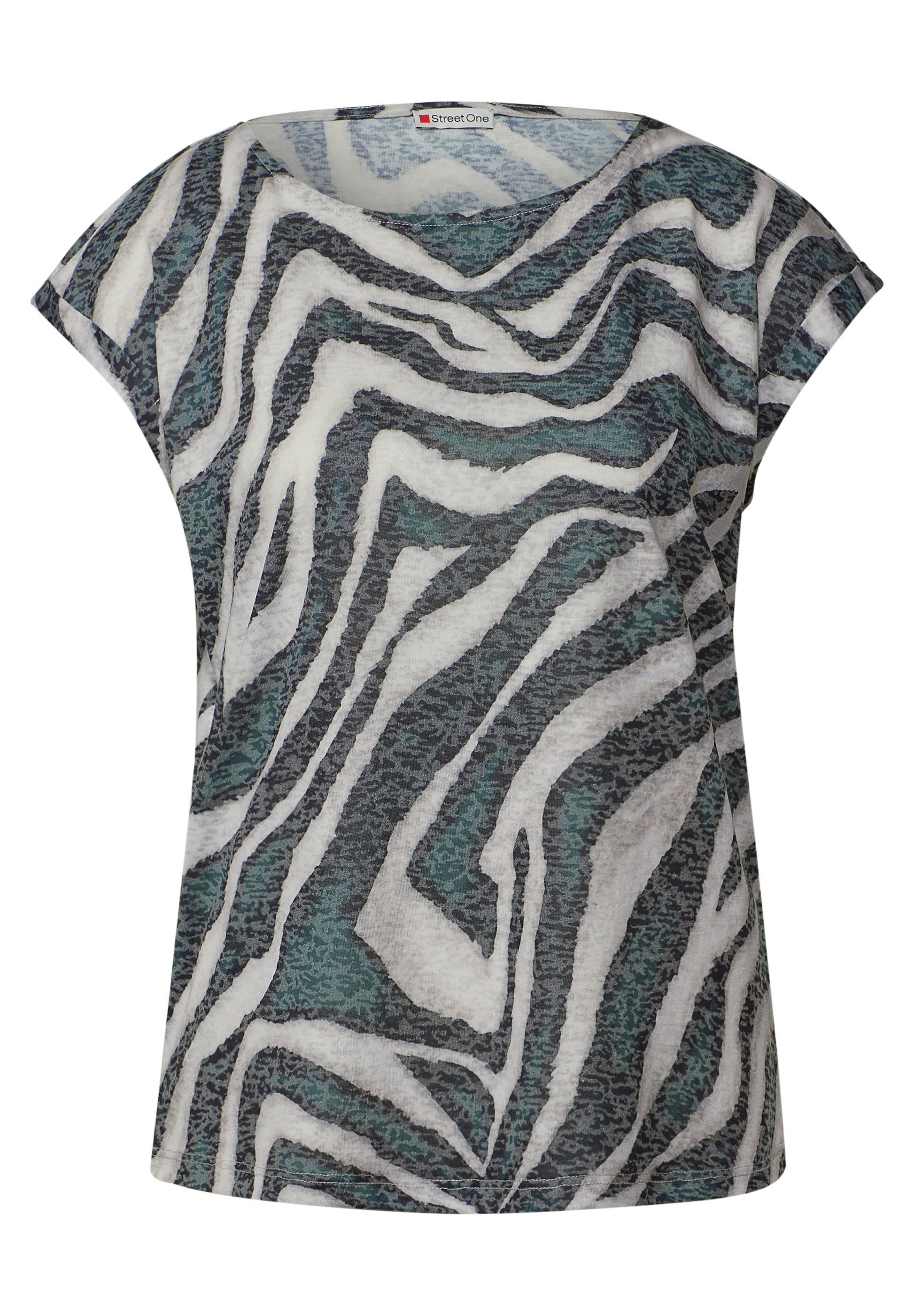 Street One Top Dessin Groen - OAK Fashion Noordwolde