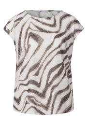 Street One Top Dessin Bruin - OAK Fashion Noordwolde