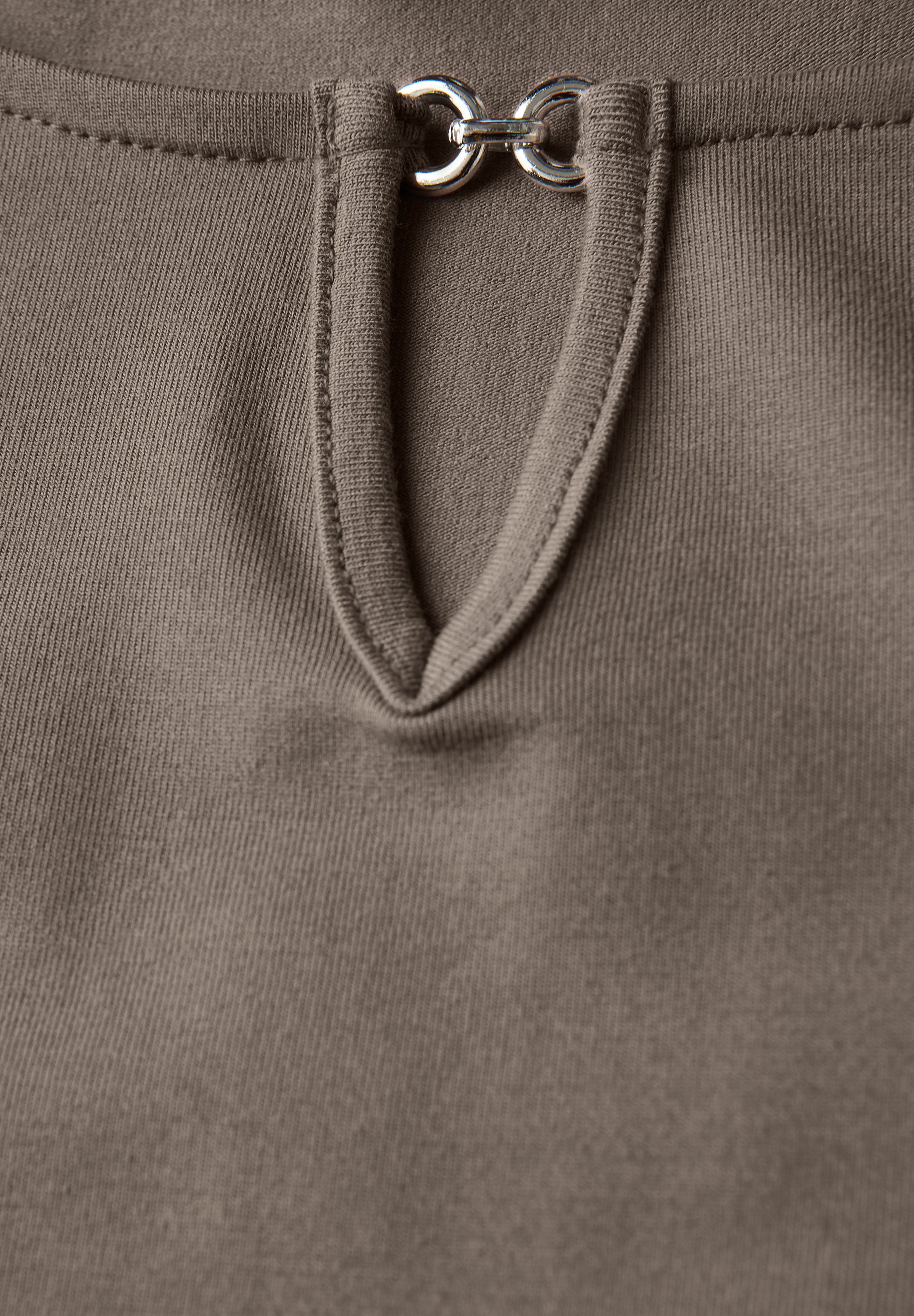 Street One Shirt Jersey Bruin - OAK Fashion Noordwolde