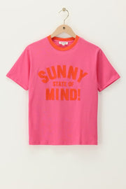 My Jewellery T-shirt Sunny State of Mind Roze - OAK Fashion Noordwolde