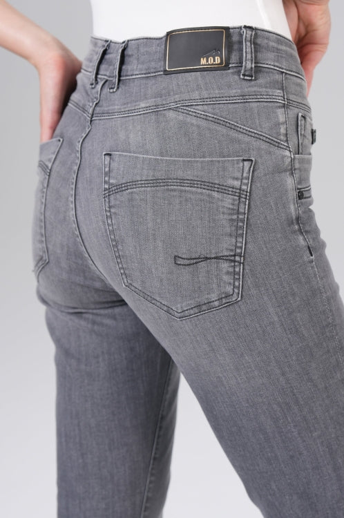 MOD Jeans MOD Jeans Skinny Fit Suzy Grijs - OAK Fashion Noordwolde