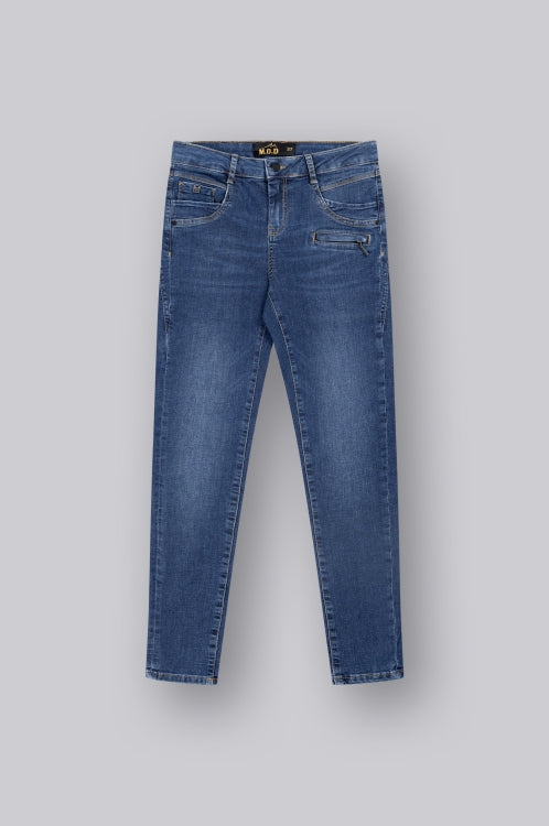 MOD Jeans MOD Jeans Skinny Fit Suzy Blauw - OAK Fashion Noordwolde