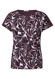 Cecil Top Out Mix Rood - OAK Fashion Noordwolde