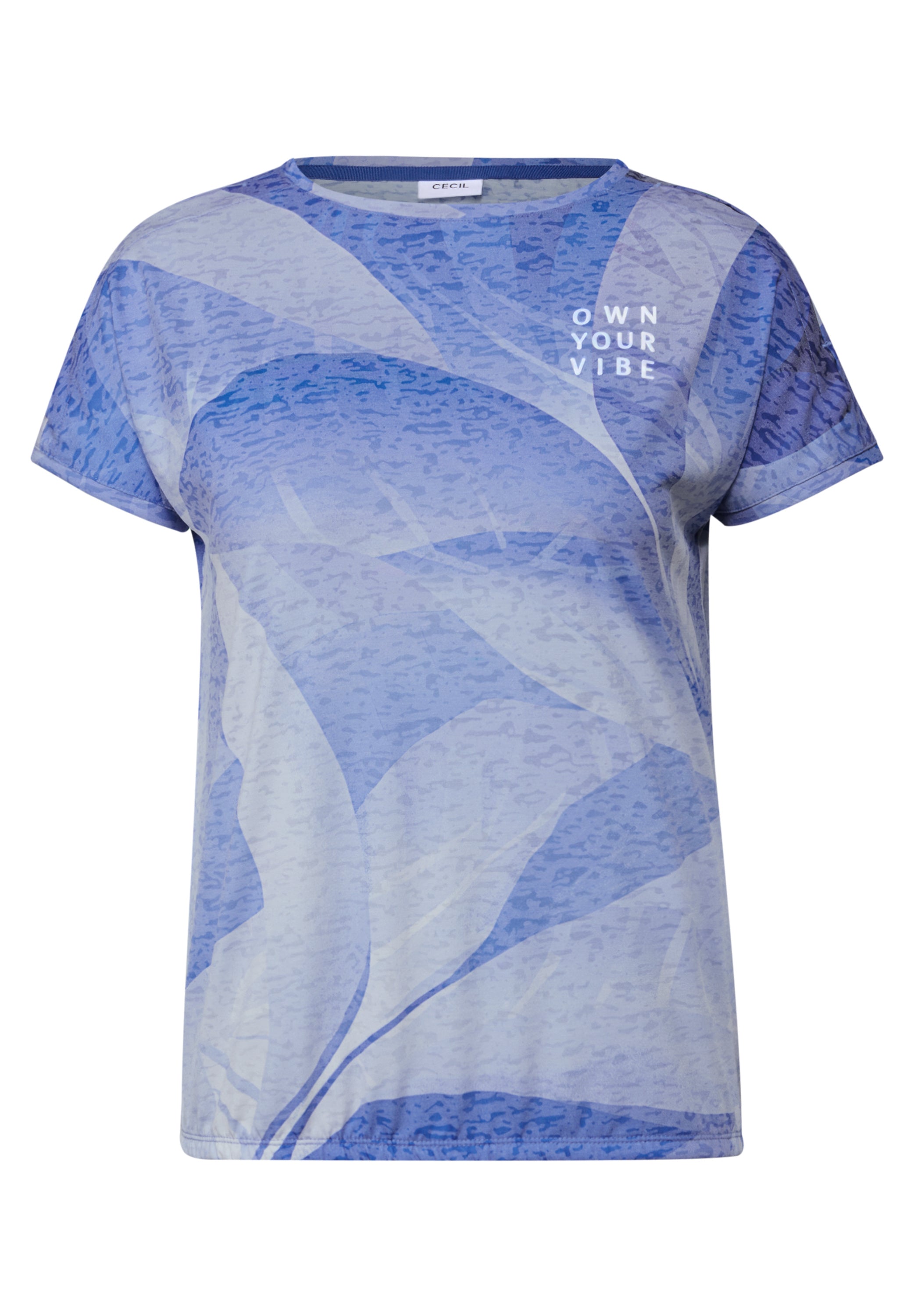 Cecil Top Fusion Blauw - OAK Fashion Noordwolde