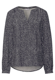 Street One Blouse Split Blauw - OAK Fashion Noordwolde