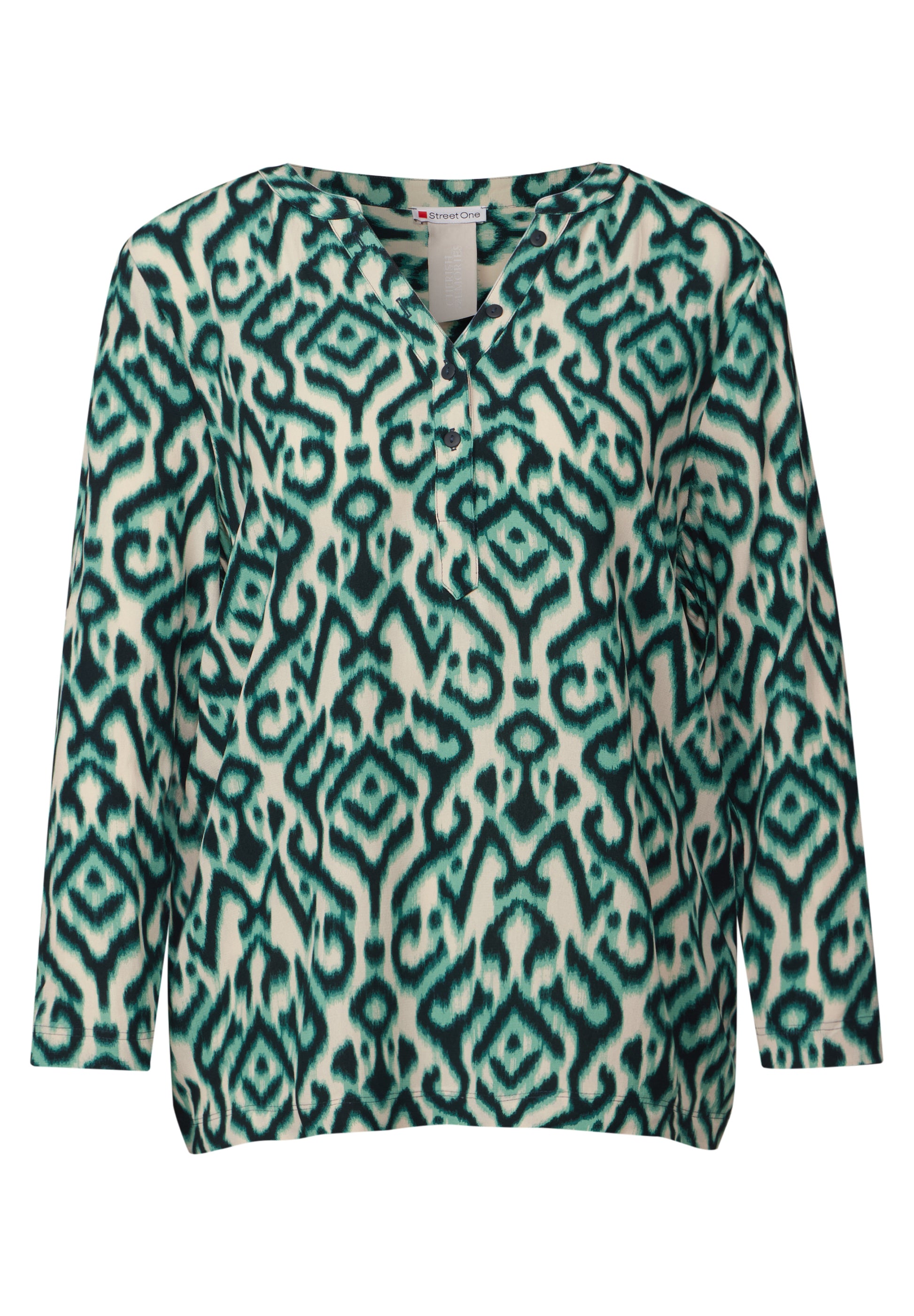 Street One Top Print Groen - OAK Fashion Noordwolde