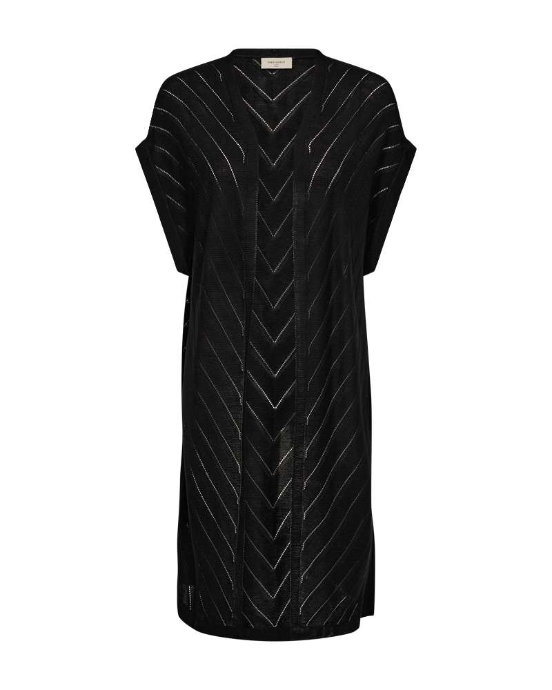 Freequent Vest Elina Zwart - OAK Fashion Noordwolde