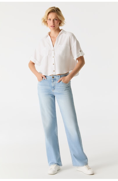 COJ Jeans Jeans Nova Wide Denim - Light Blue Denim - OAK Fashion Noordwolde