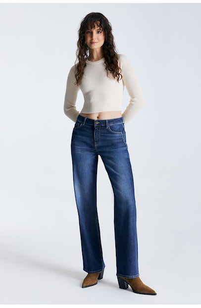 COJ Jeans Jeans Nova Wide Denim - Dark Blue Stone - OAK Fashion Noordwolde